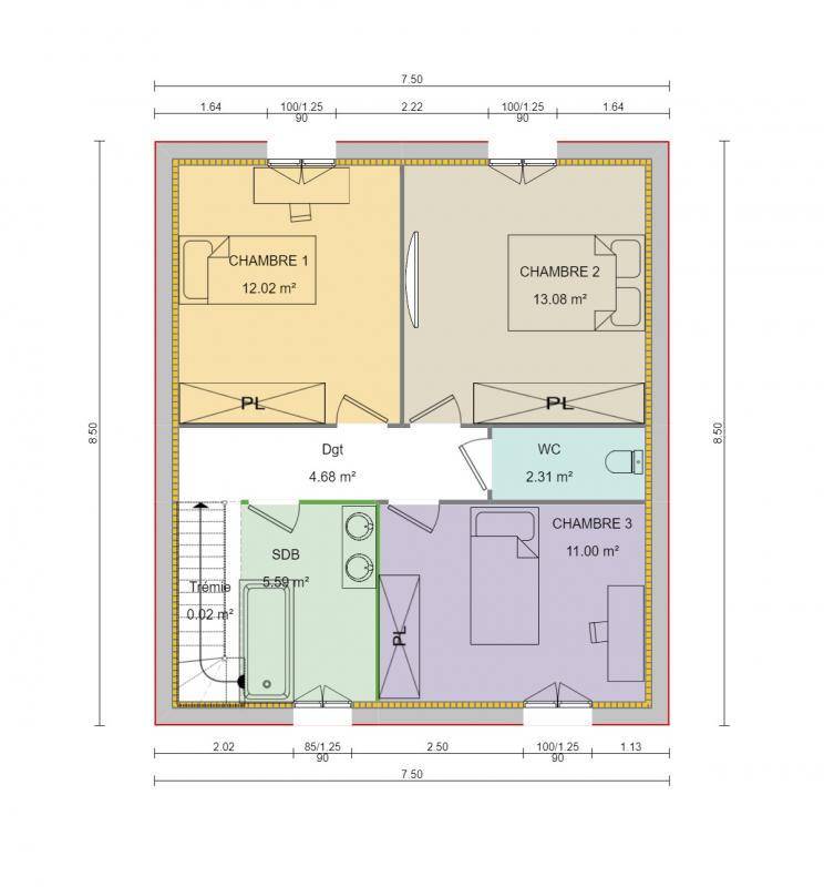 Programme terrain + maison à Aubergenville en Yvelines (78) de 240 m² à vendre au prix de 403604€ - 3