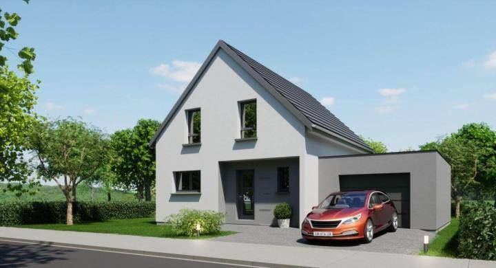 Programme terrain + maison à Merkwiller-Pechelbronn en Bas-Rhin (67) de 469 m² à vendre au prix de 275000€ - 1