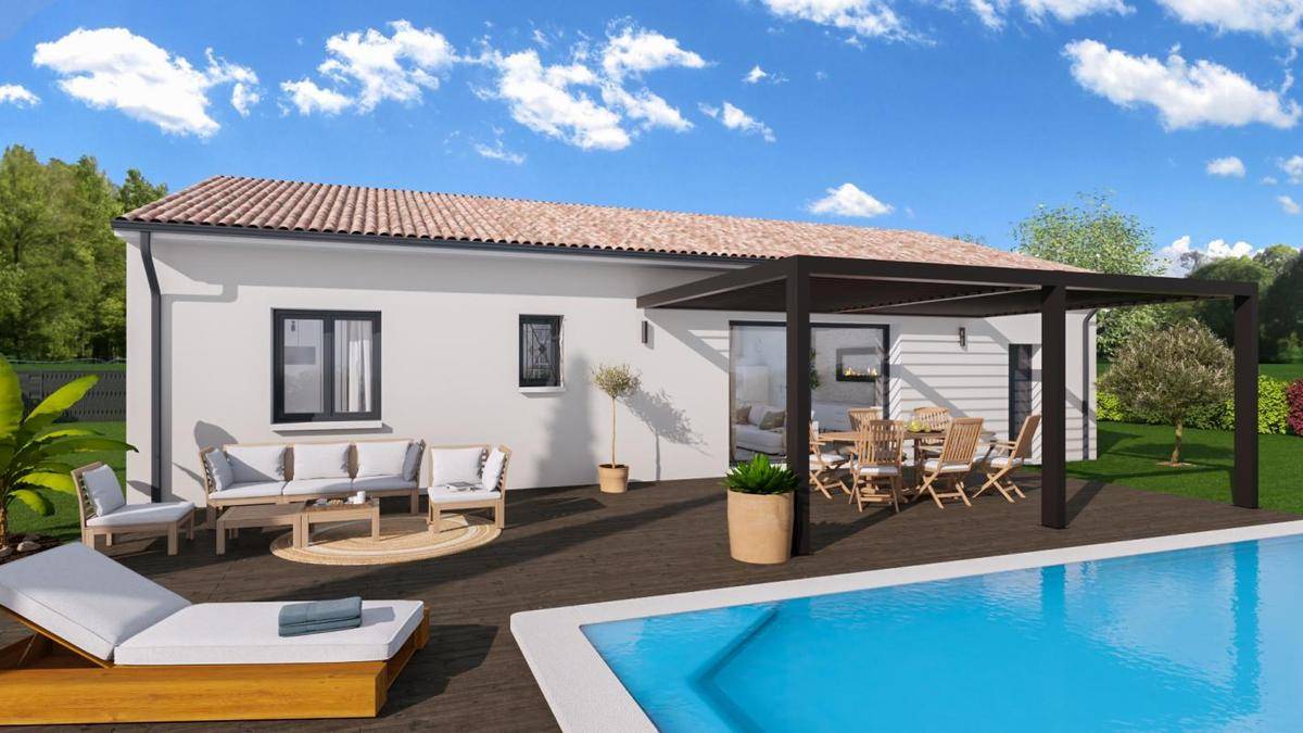 Programme terrain + maison à Saint-Léon en Haute-Garonne (31) de 90 m² à vendre au prix de 319000€ - 1