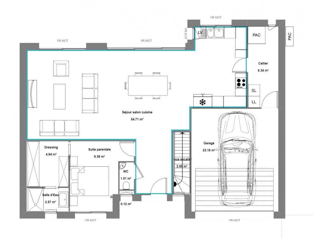 Programme terrain + maison à Crouy-sur-Ourcq en Seine-et-Marne (77) de 620 m² à vendre au prix de 452600€ - 3