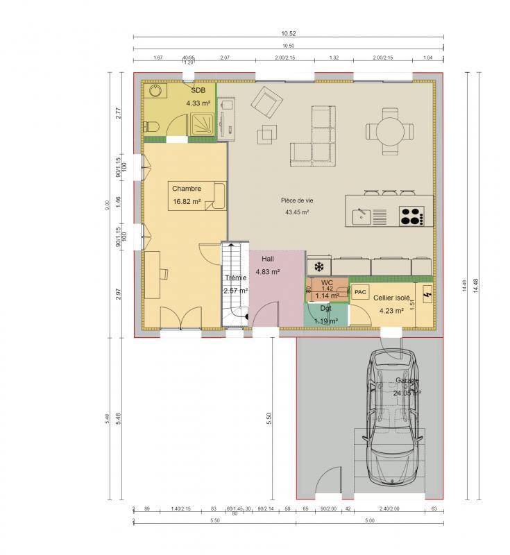 Programme terrain + maison à Longuesse en Val-d'Oise (95) de 365 m² à vendre au prix de 488335€ - 4