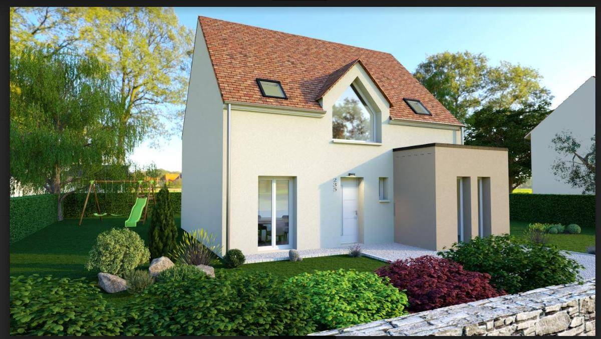 Programme terrain + maison à La Chapelle-Gauthier en Seine-et-Marne (77) de 105 m² à vendre au prix de 322000€ - 1
