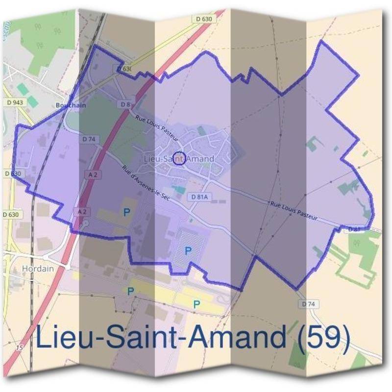 Terrain seul à Lieu-Saint-Amand en Nord (59) de 810 m² à vendre au prix de 64000€