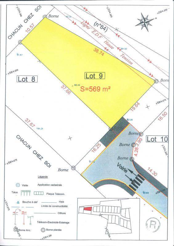 Terrain seul à Lumbres en Pas-de-Calais (62) de 569 m² à vendre au prix de 65500€ - 3