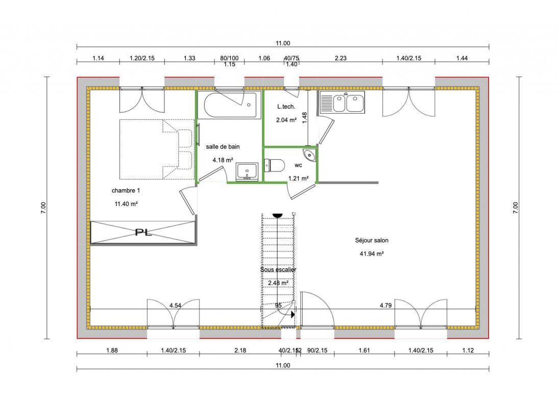 Programme terrain + maison à Carrières-sous-Poissy en Yvelines (78) de 279 m² à vendre au prix de 405930€ - 3