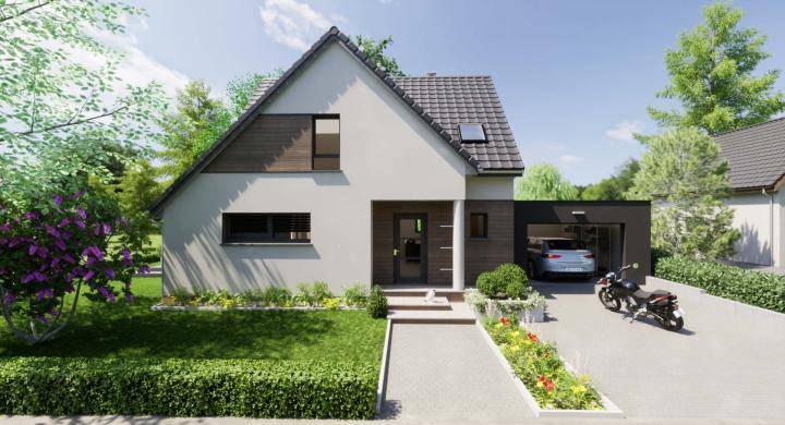 Programme terrain + maison à Ungersheim en Haut-Rhin (68) de 460 m² à vendre au prix de 337336€ - 2