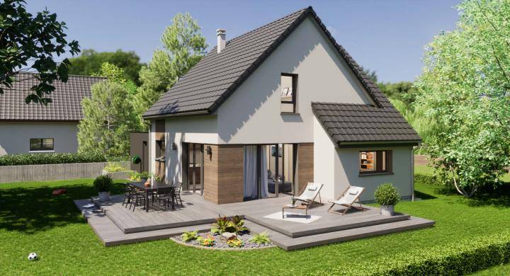 Programme terrain + maison à Ungersheim en Haut-Rhin (68) de 460 m² à vendre au prix de 337336€ - 1