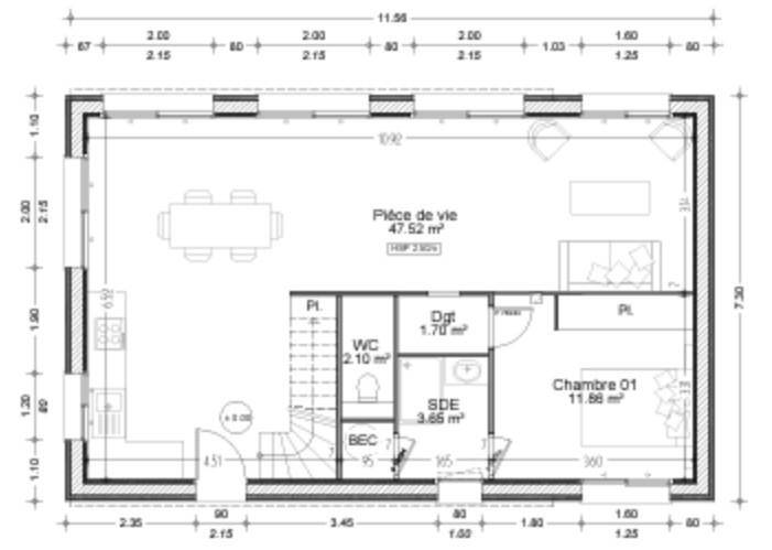 Programme terrain + maison à Le Pouliguen en Loire-Atlantique (44) de 103 m² à vendre au prix de 832000€ - 3