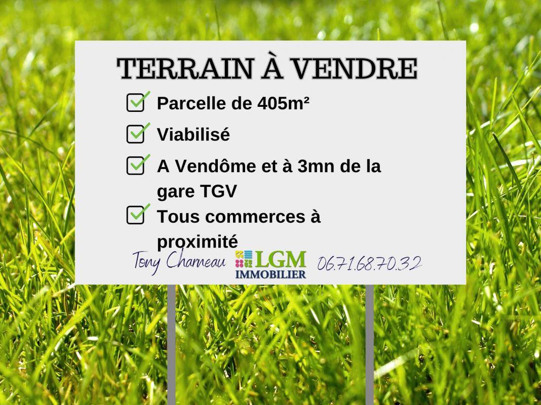 Terrain seul à Vendôme en Loir-et-Cher (41) de 405 m² à vendre au prix de 54000€ - 1