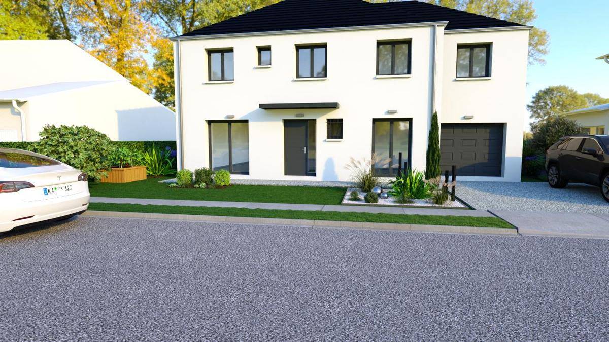 Programme terrain + maison à Crouy-sur-Ourcq en Seine-et-Marne (77) de 620 m² à vendre au prix de 462650€ - 1