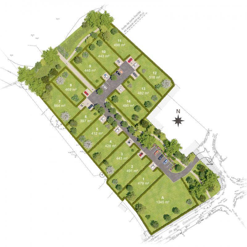 Terrain seul à Chemillé-en-Anjou en Maine-et-Loire (49) de 469 m² à vendre au prix de 72100€