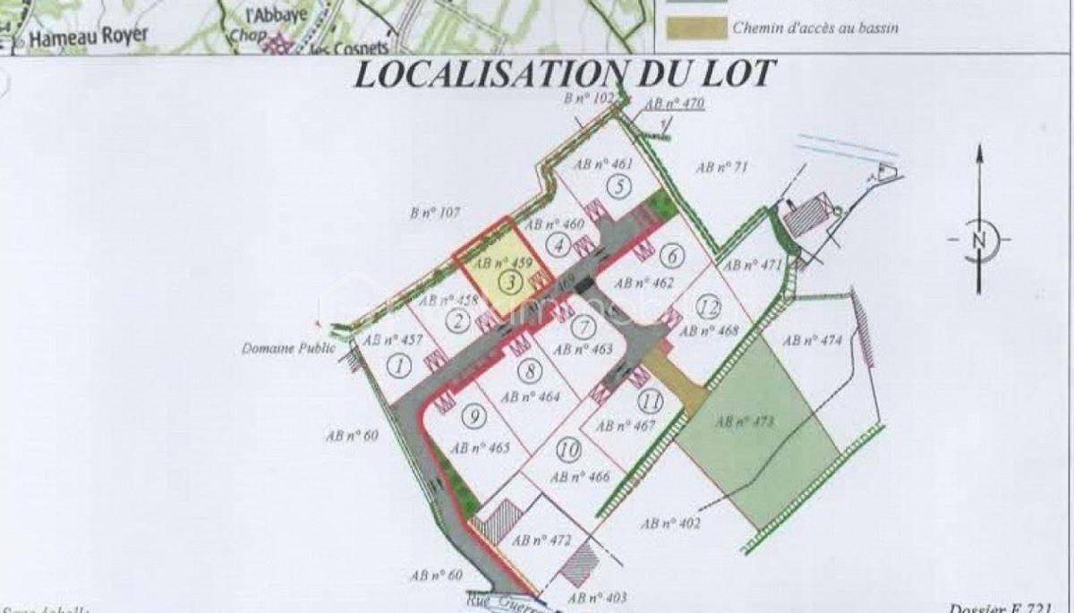 Terrain seul à Sottevast en Manche (50) de 485 m² à vendre au prix de 58350€ - 2