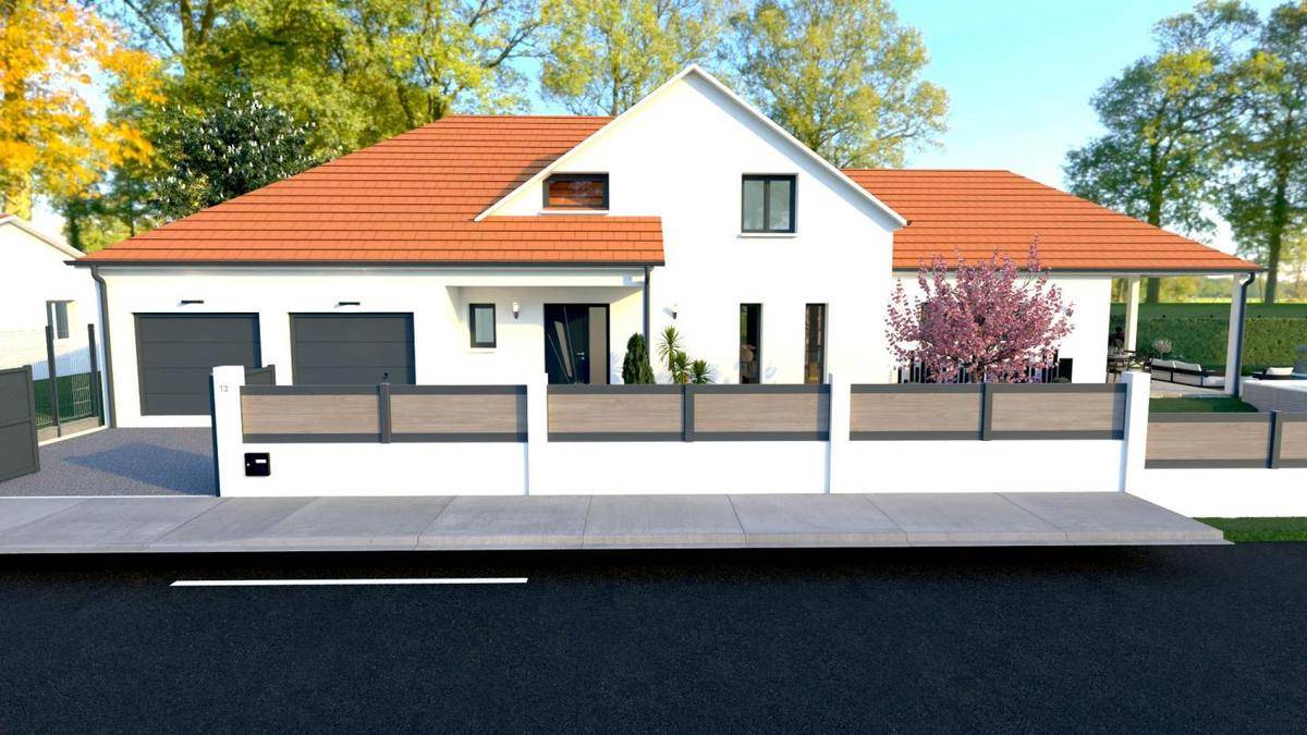 Programme terrain + maison à Lusigny-sur-Barse en Aube (10) de 163 m² à vendre au prix de 374000€ - 1