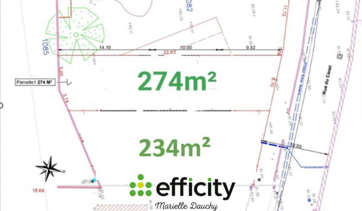 Terrain seul à Saint-Sériès en Hérault (34) de 275 m² à vendre au prix de 130000€ - 3