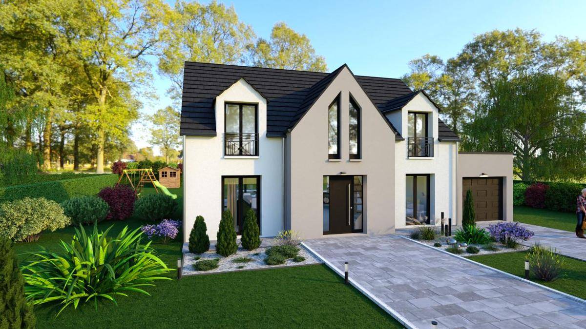 Programme terrain + maison à Montfort-l'Amaury en Yvelines (78) de 400 m² à vendre au prix de 453577€ - 1