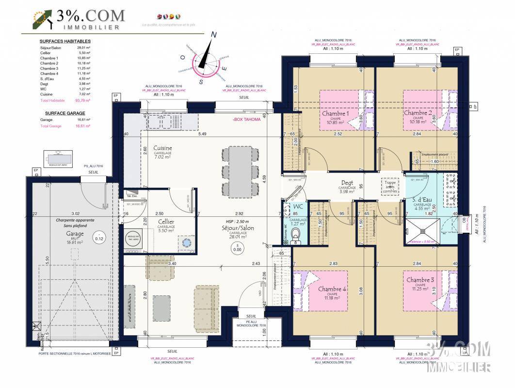 Programme terrain + maison à Angers en Maine-et-Loire (49) de 110 m² à vendre au prix de 325000€ - 4
