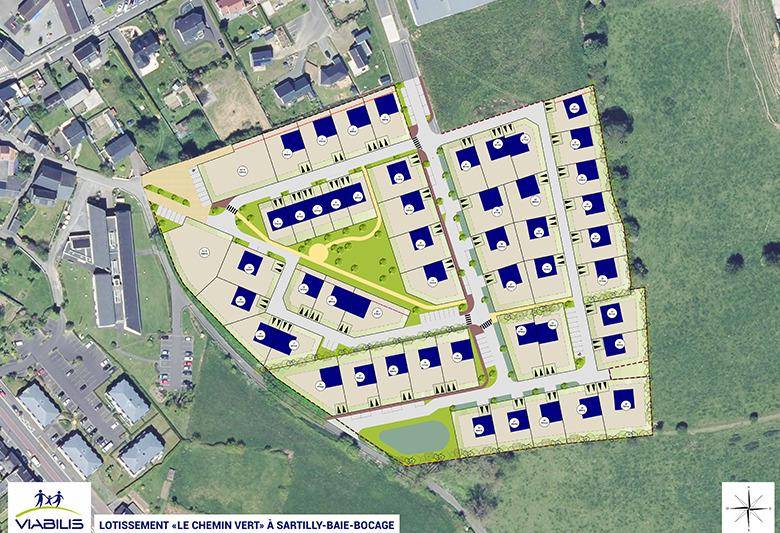 Terrain seul à Sartilly-Baie-Bocage en Manche (50) de 251 m² à vendre au prix de 29000€