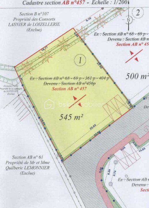 Terrain seul à Sottevast en Manche (50) de 545 m² à vendre au prix de 64950€ - 1