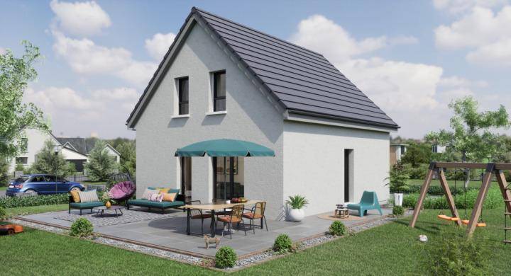 Programme terrain + maison à Lauw en Haut-Rhin (68) de 370 m² à vendre au prix de 245000€ - 2
