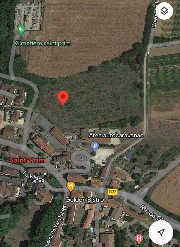 Terrain seul à Saint-Prim en Isère (38) de 825 m² à vendre au prix de 147500€ - 1