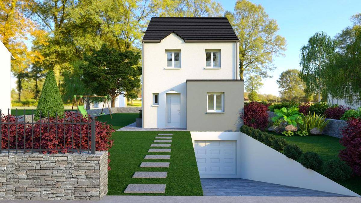 Programme terrain + maison à Coubron en Seine-Saint-Denis (93) de 151 m² à vendre au prix de 292385€ - 3