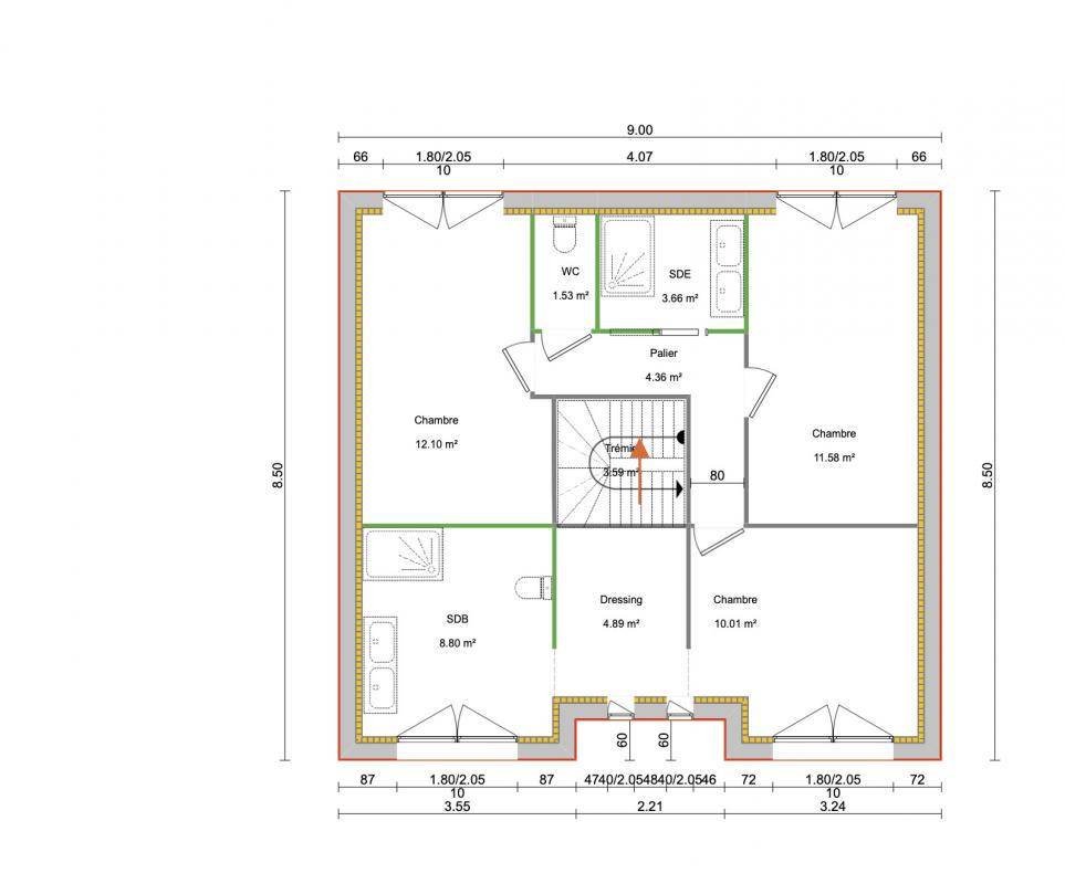 Programme terrain + maison à Ermont en Val-d'Oise (95) de 125 m² à vendre au prix de 613000€ - 4