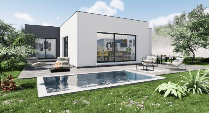 Programme terrain + maison à Steinbrunn-le-Bas en Haut-Rhin (68) de 664 m² à vendre au prix de 549800€ - 1