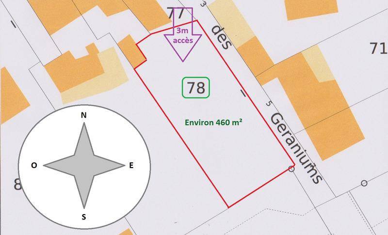 Terrain seul à Pompaire en Deux-Sèvres (79) de 460 m² à vendre au prix de 13000€ - 2