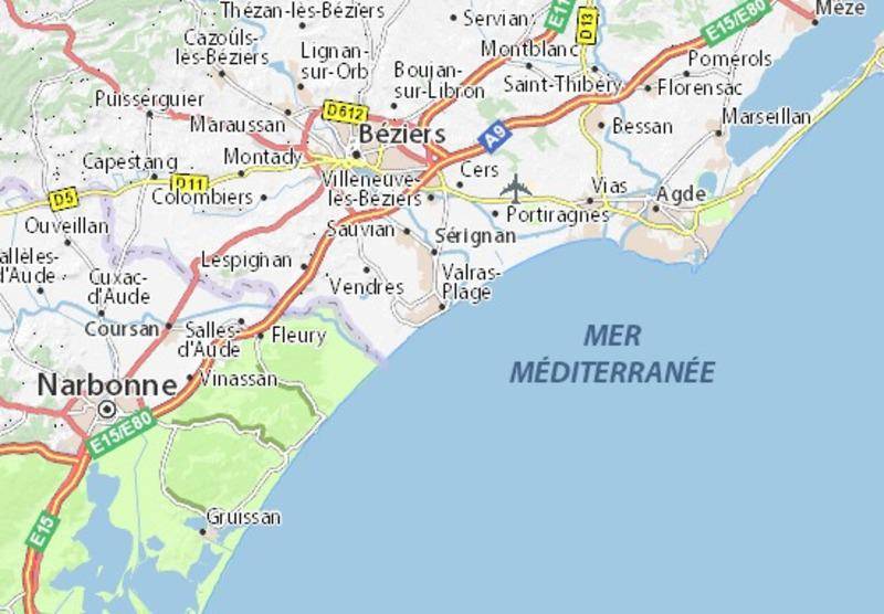 Terrain seul à Valras-Plage en Hérault (34) de 489 m² à vendre au prix de 205000€ - 2