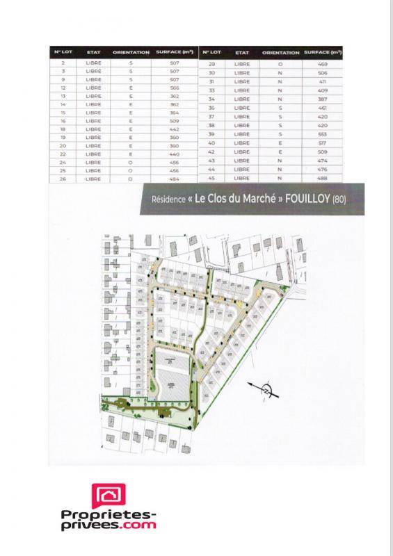 Terrain seul à Fouilloy en Somme (80) de 387 m² à vendre au prix de 54600€ - 3