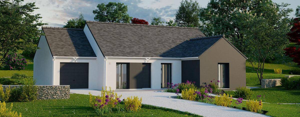 Programme terrain + maison à Bruz en Ille-et-Vilaine (35) de 541 m² à vendre au prix de 449900€ - 1