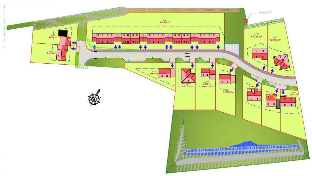 Terrain seul à Lumbres en Pas-de-Calais (62) de 569 m² à vendre au prix de 65500€ - 4