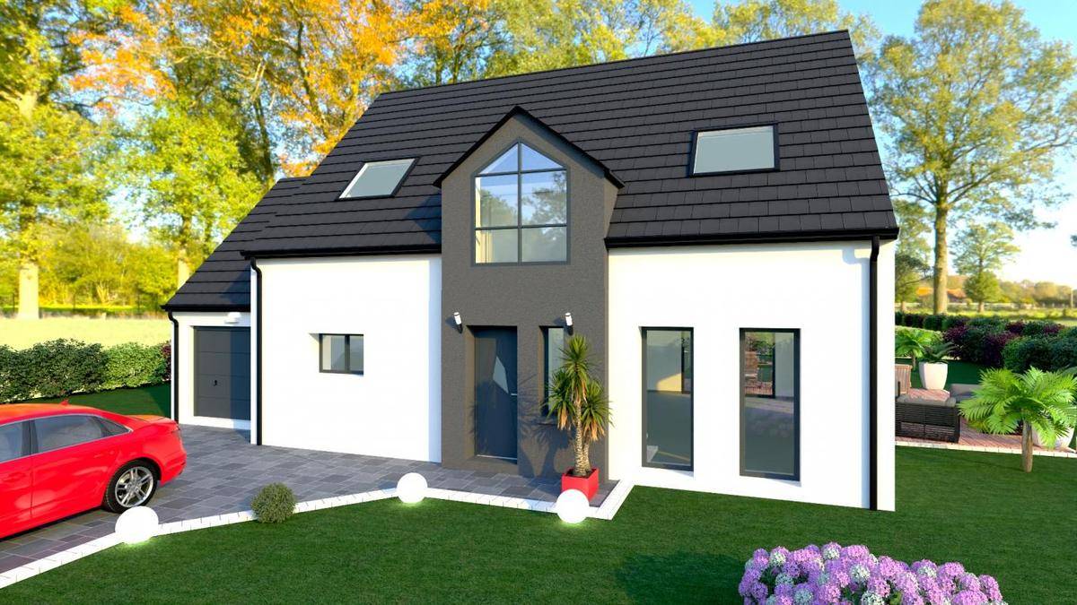 Programme terrain + maison à Fossemanant en Somme (80) de 1871 m² à vendre au prix de 311804€ - 1