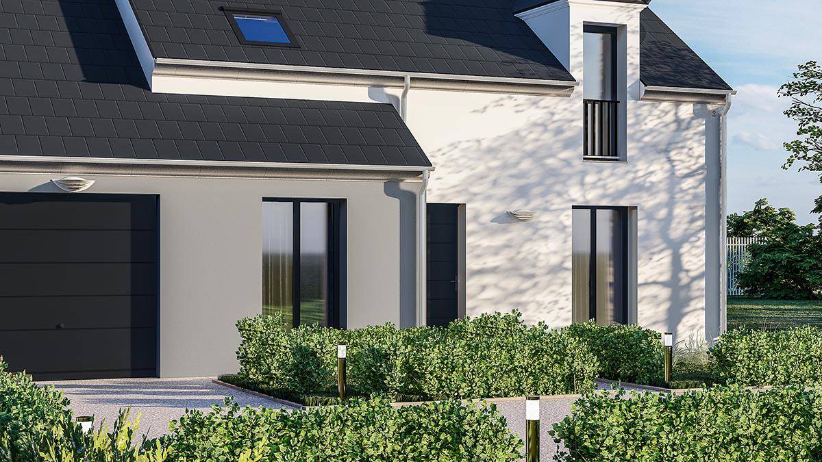 Programme terrain + maison à L'Hermitage en Ille-et-Vilaine (35) de 386 m² à vendre au prix de 348900€ - 1