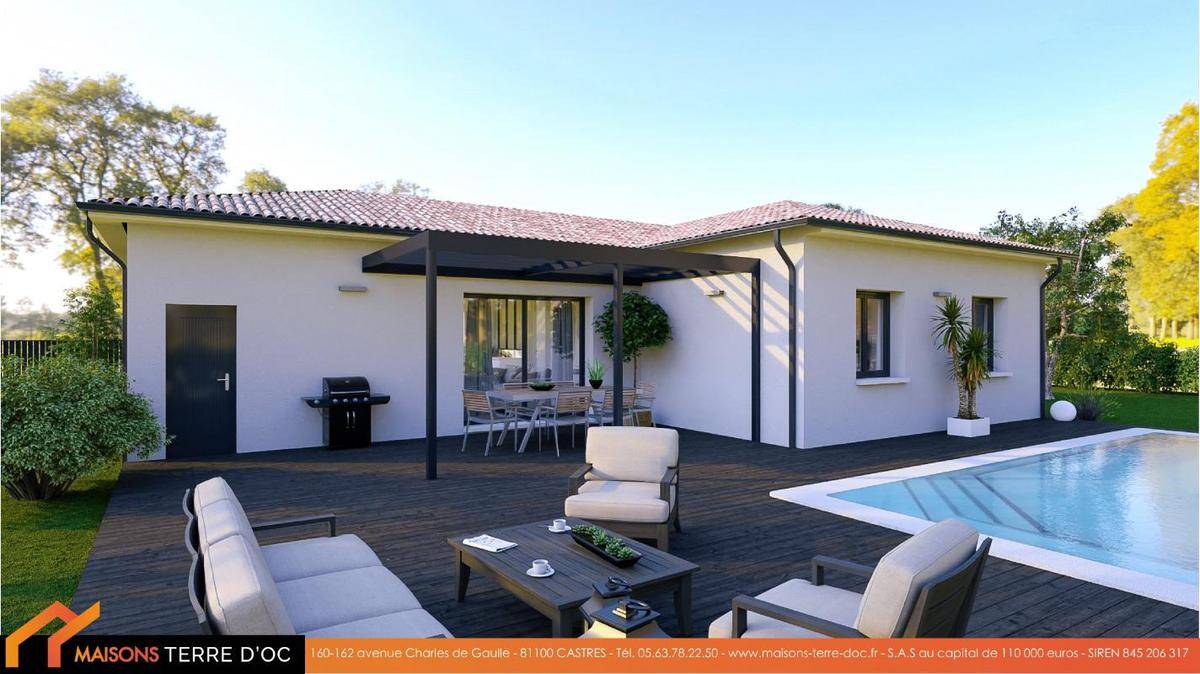 Programme terrain + maison à Cadalen en Tarn (81) de 622 m² à vendre au prix de 196600€ - 1