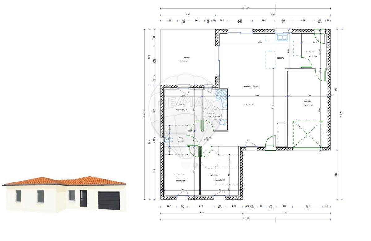 Programme terrain + maison à Arvert en Charente-Maritime (17) de 100 m² à vendre au prix de 412900€ - 3