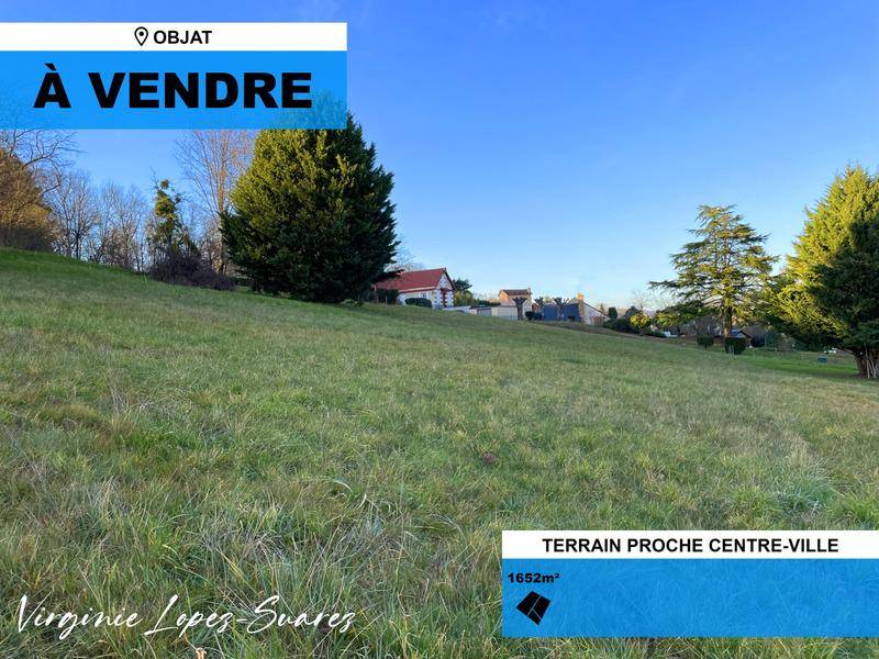 Terrain seul à Objat en Corrèze (19) de 1622 m² à vendre au prix de 31000€ - 1