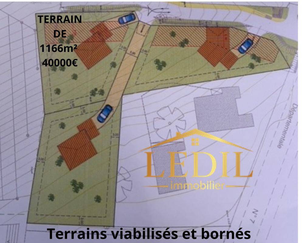 Terrain seul à Moissac en Tarn-et-Garonne (82) de 1166 m² à vendre au prix de 40000€ - 2