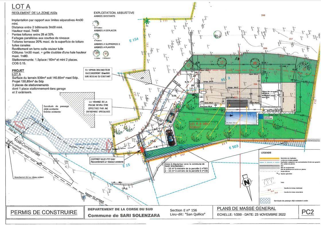 Terrain seul à Sari-Solenzara en Corse-du-Sud (2A) de 939 m² à vendre au prix de 220000€ - 4