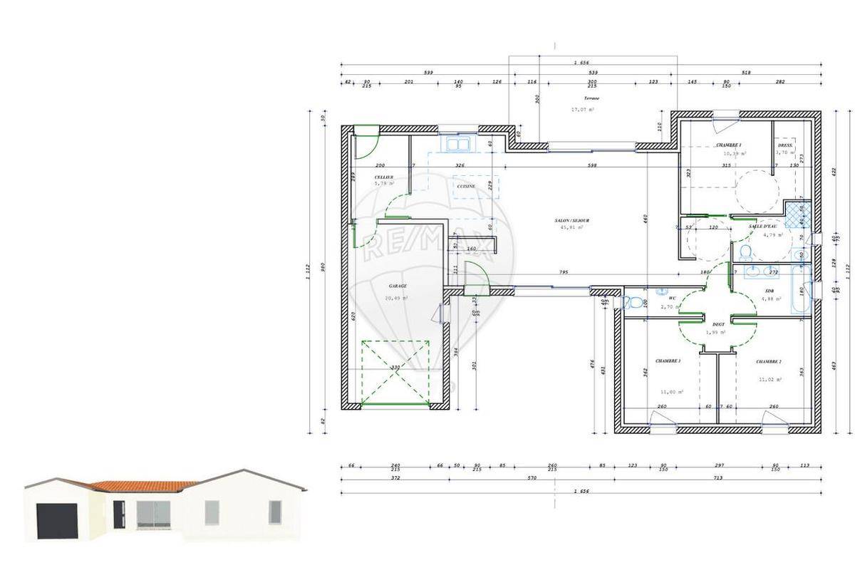 Programme terrain + maison à Arvert en Charente-Maritime (17) de 102 m² à vendre au prix de 422900€ - 4