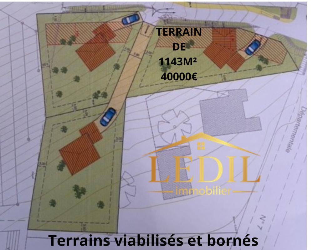 Terrain seul à Moissac en Tarn-et-Garonne (82) de 1134 m² à vendre au prix de 40000€ - 2