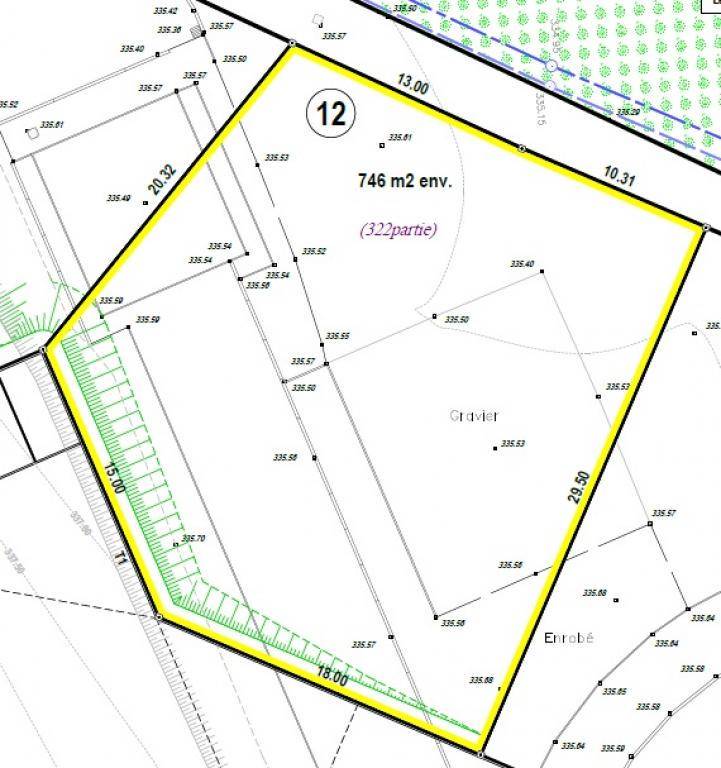 Terrain seul à Montbéliard en Doubs (25) de 746 m² à vendre au prix de 64000€ - 3