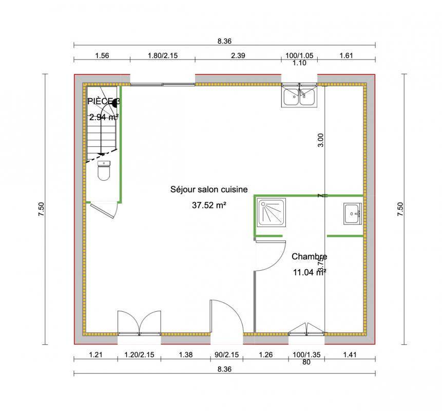 Programme terrain + maison à Ermont en Val-d'Oise (95) de 339 m² à vendre au prix de 542419€ - 3