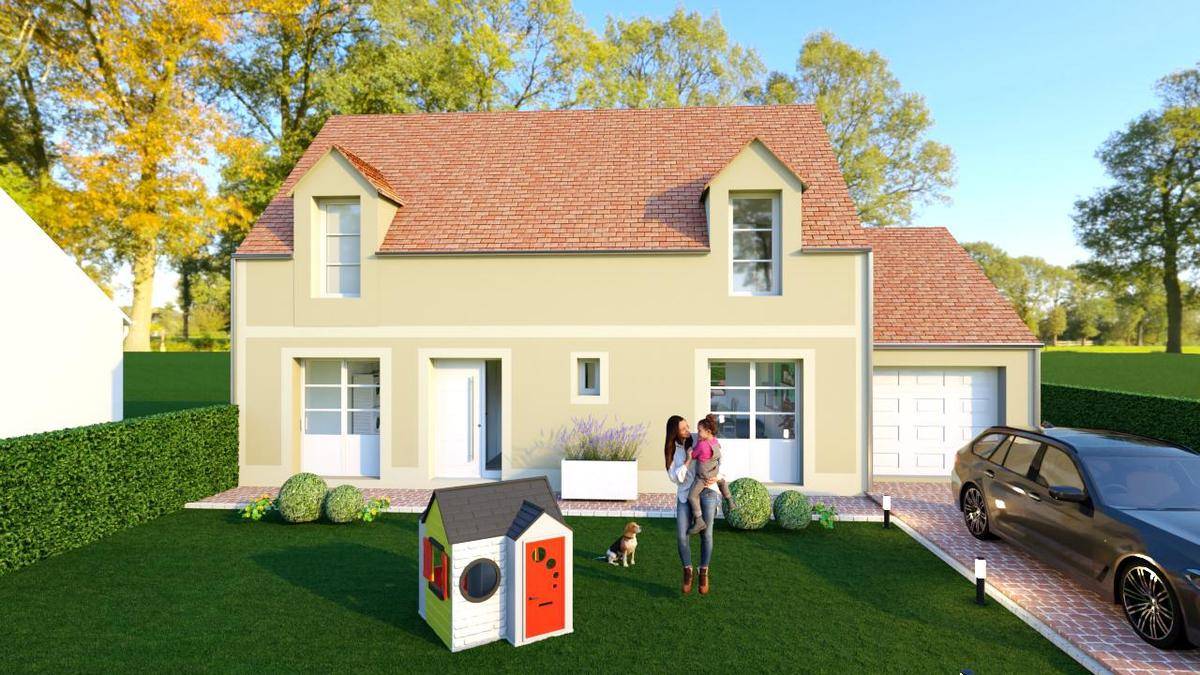 Programme terrain + maison à Maurecourt en Yvelines (78) de 584 m² à vendre au prix de 515900€ - 1