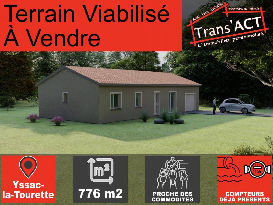 Terrain seul à Yssac-la-Tourette en Puy-de-Dôme (63) de 776 m² à vendre au prix de 89000€ - 2