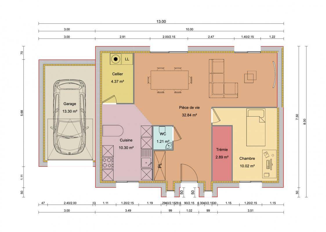 Programme terrain + maison à Bézu-la-Forêt en Eure (27) de 878 m² à vendre au prix de 306089€ - 2