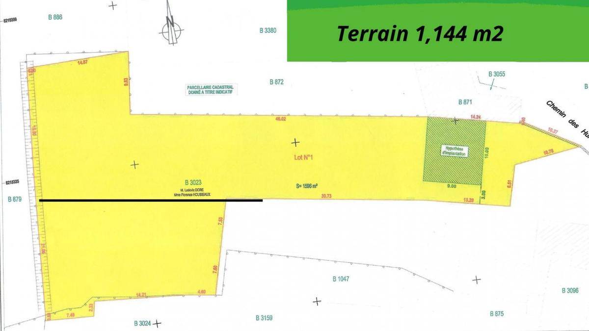 Terrain seul à Mareuil-sur-Ourcq en Oise (60) de 1144 m² à vendre au prix de 61000€ - 2