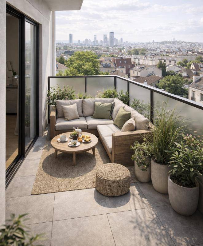 Image de l'annonce 3 PIECES AVEC BALCON VUE JARDIN