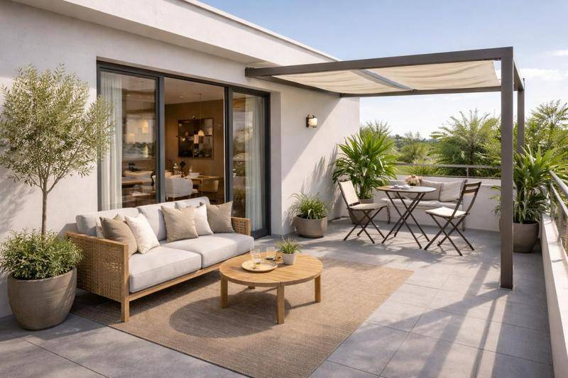 Image de l'annonce Grand T3 AVEC DOUBLE TERRASSE - Parking