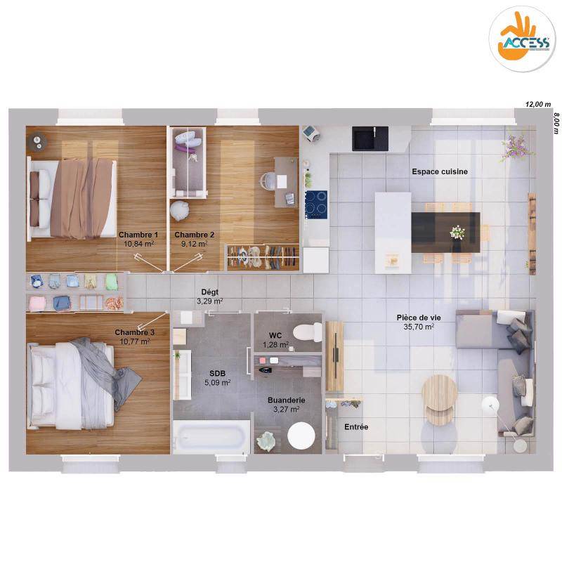 Image de l'annonce Maison 5 pièces 79 m2